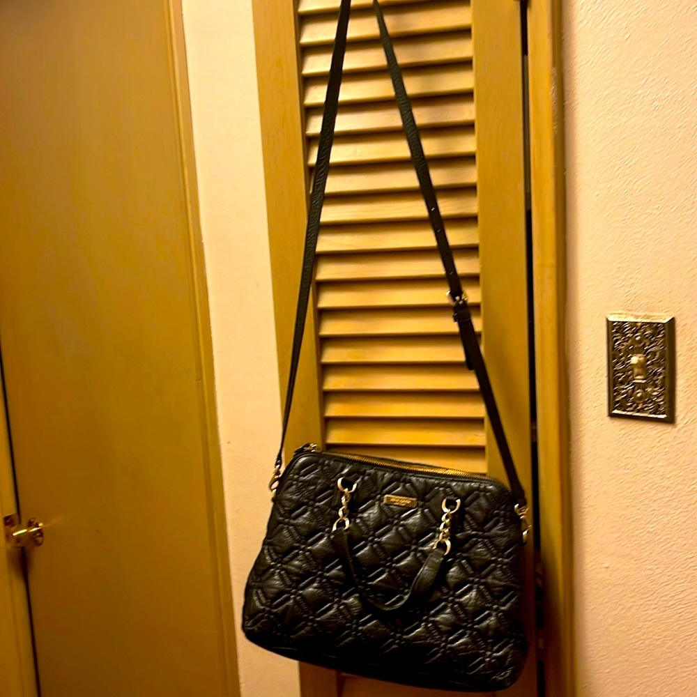 Kate Spade Women's black Rachelle Astor Court Quilted Satchel Bag